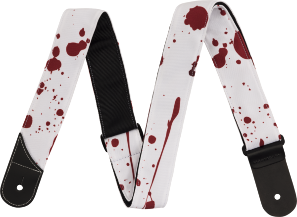 Jackson Splatter Strap White & Red