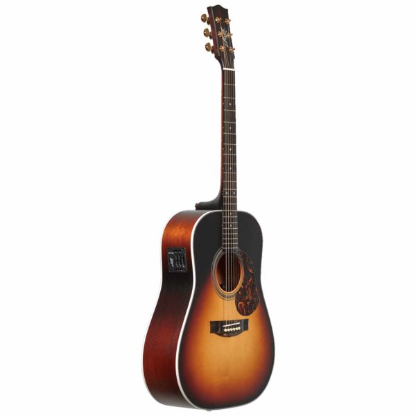 maton troubadour dreadnought acoustic electric guitar side